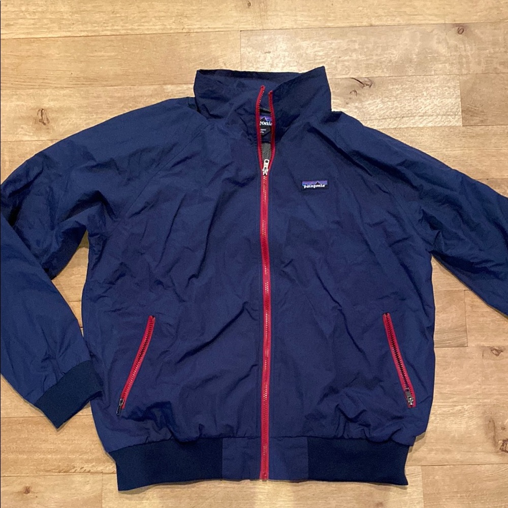 Patagonia Navy Blue Jacket with Red Accents